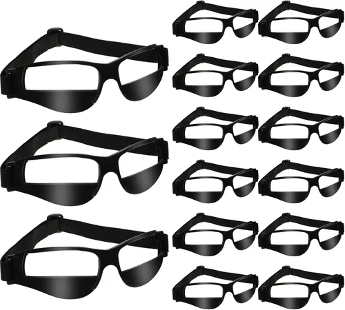 Miniatura 8 de Gafas de Baloncesto para Driblar - Gafas Deportivas Ajustables de Baloncesto en Negro - Equipo de Entrenamiento de Baloncesto