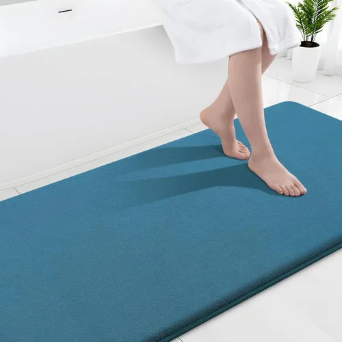 Miniatura 37 de Smiry Tapetes de Baño de Espuma Viscoelástica 36 x 24 pulgadas, Tapetes de Baño Extra Suaves y Absorbentes, Alfombra Antideslizante Lavable