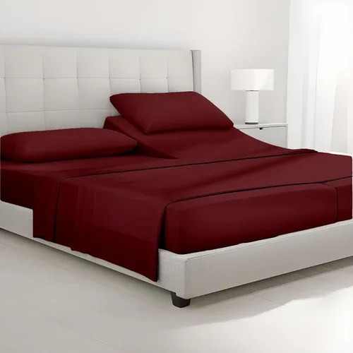 Miniatura 8 de SlumberWell Giza Sheets Twin - Sábanas de 100% algodón egipcio Giza - Juego de 4 piezas - Tamaño individual - Gris oscuro sólido