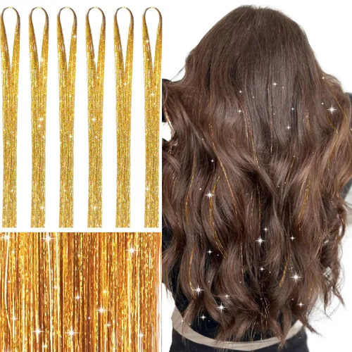 Miniatura 43 de Wennalife 12 piezas de extensiones de cabello azul con clip, extensiones de cabello con clip de colores para niños, pinzas de cabello arcoíris