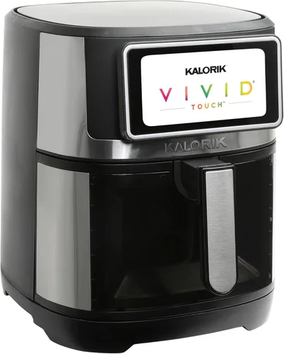 Kalorik - Freidora de aire de la serie VIVID TOUCH, capacidad de 7 cuartos de galón con pantalla táctil de alta resolución, 200 preajustes de