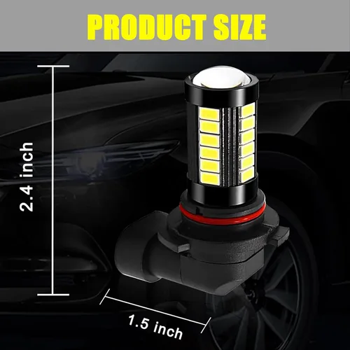 Miniatura 2 de Paquete de 2 luces antiniebla LED para automóvil, luces antiniebla de alto brillo, accesorios de repuesto de luz LED, luces de iluminación