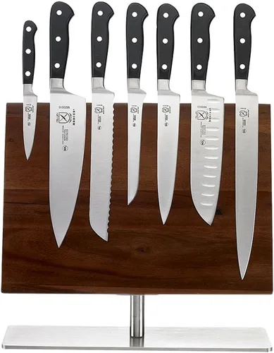Miniatura 11 de Mercer Culinary M23500 Renaissance - Juego de bloques de cuchillos forjados de 6 piezas, bloque de vidrio templado