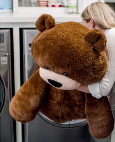 Miniatura 4 de Animal Adventure® Sqoosh2Poof™ Personaje de peluche gigante comprimido dentro de una caja pequeña Oso de 54 pulgadas