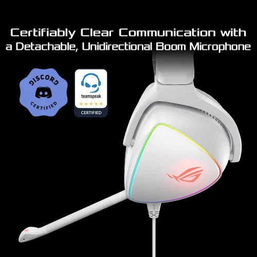 Miniatura 4 de ASUS Auriculares RGB ROG Delta Hi-Res ESS Quad-DAC, efecto de iluminación circular RBG Conector USB-C para PC, consolas y juegos móviles