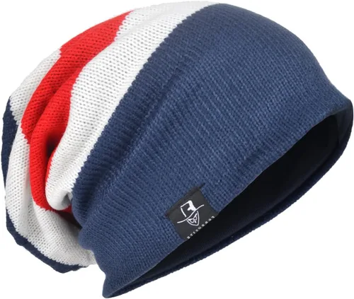 Miniatura 7 de Gorro de punto holgado con calavera de gran tamaño para hombre tipo skullcap