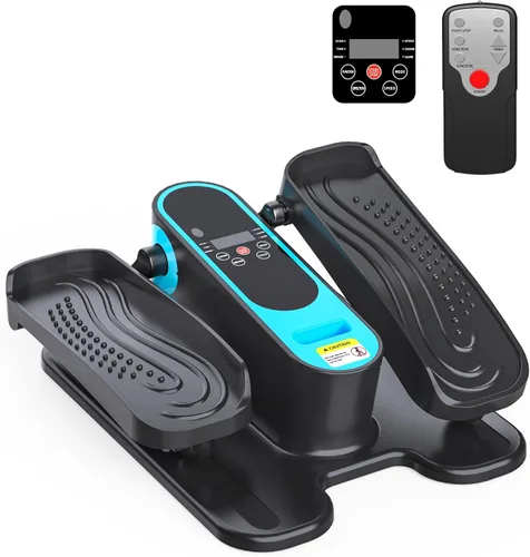 Miniatura 12 de Máquina elíptica para debajo del escritorio, máquina portátil de ejercicio de pedal sentado para personas mayores, ejercitador de piernas Elipse