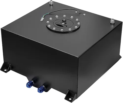 Miniatura 7 de Tanque de gas para celdas de combustible de 15 galones 60L universal con remitente de nivel, tanque de combustible de aluminio pulido para carreras