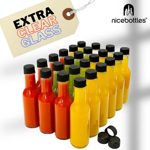 Miniatura 4 de nicebottles Botellas de salsa picante, 5 oz - Paquete de 24