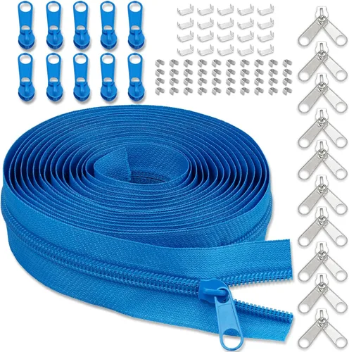 Miniatura 23 de Cinta de cremallera de nailon #5 para costura: YZSFIRM 10 yardas blancas por The Yard Cremalleras de bobina de nailon para manualidades de costura