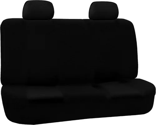 Miniatura 11 de FH Group - Juego de fundas de asientos para automóvil, de tela beige, para SUV, sedán y camioneta, para asientos de respaldo bajo con reposacabezas