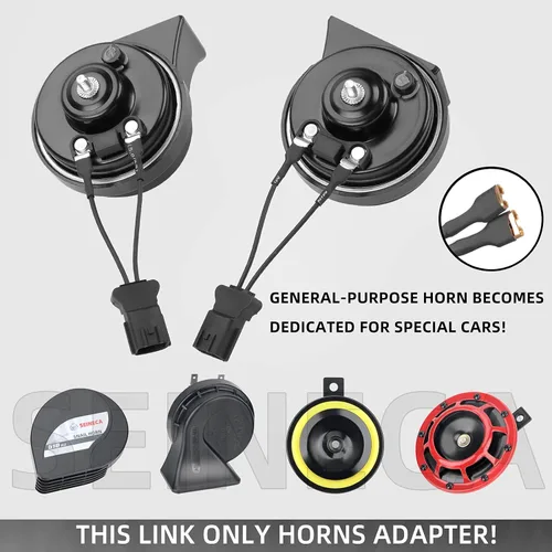 Miniatura 6 de SEINECA 2 Piezas Bocina de Coche Enchufe Especial Compatible con Adaptador de Bocina BWM Arnés de Cableado Cable Convertidor de Bocina de Coche.