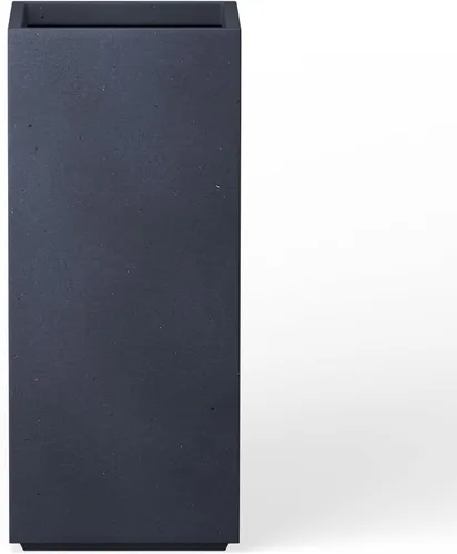 Miniatura 11 de Kante Maceta rectangular de hormigón de 20.3 pulgadas de alto, moderna maceta de diámetro cuadrado con orificio de drenaje y tapón de goma