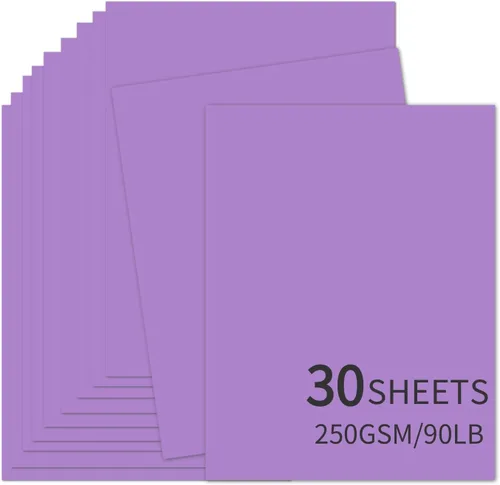 Miniatura 15 de 30 hojas de cartulina negra de 8.5 x 11 pulgadas, 250 gsm/90 libras, papel de cartulina grueso y suave, perfecto para invitaciones, menús, tarjetas