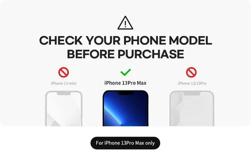 Miniatura 5 de Protector de pantalla para iPhone 13 Pro Max (paquete de 3) - Protector de pantalla premium para iPhone 13 Pro Max - Instalación sin esfuerzo