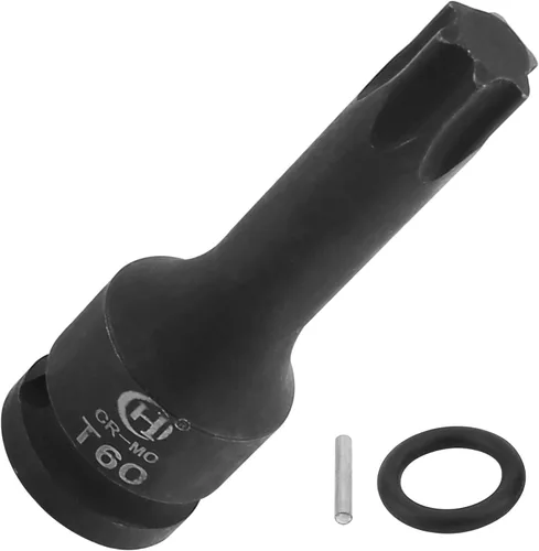 Miniatura 15 de Utoolmart Juego de dados de impacto H5 de 1/2 pulgada, acero cromado, molibdeno cromado, herramienta de reparación de broca de 3.071 in de longitud