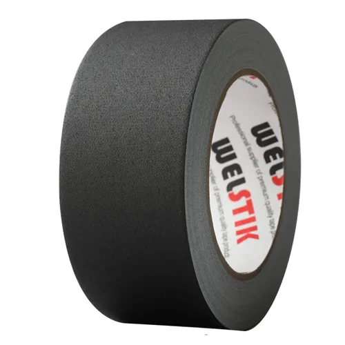 Miniatura 6 de WELSTIK Cinta adhesiva Gaffer negra de 2 pulgadas x 30 metros, sin residuos, no reflectante, impermeable, se puede rasgar a mano, cinta de tela
