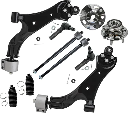 Miniatura 101 de Detroit Axle - Kit de nudillos de dirección delantera izquierda para Ford Edge Lincoln MKX 07-10, cojinete de rueda del lado del conductor, nudillo