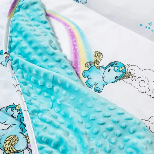 Miniatura 5 de JumpOff Jo Tapete para siesta para niños, acogedor tapete de descanso para niños con almohada extraíble y manta ultrasuave para preescolar