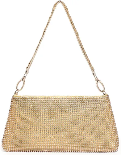 Miniatura 2 de YUWITA Bolso de noche con diamantes de imitación para mujer