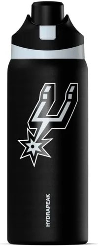 Miniatura 11 de Hydrapeak Botella de agua aislada con licencia oficial de la NBA Phoenix Suns Oasis de 32 onzas con tapa de botón y asa integrada, botella deportiva