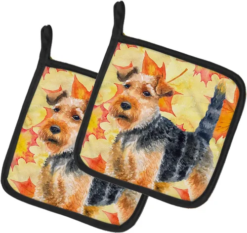 Miniatura 289 de Caroline's Treasures BB9655PTHD - Juego de soportes para ollas de cocina resistentes al calor, almohadillas calientes para horno, 7 1/2 x 7 1/2