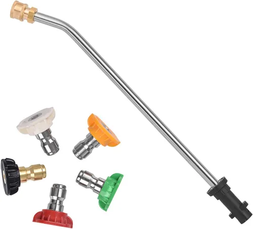 Varita de extensión para lavadora a presión de 17.3 pulgadas, accesorio de pulverización para Karcher K2 K3 K4 K5 K6 K7, 5 boquillas de