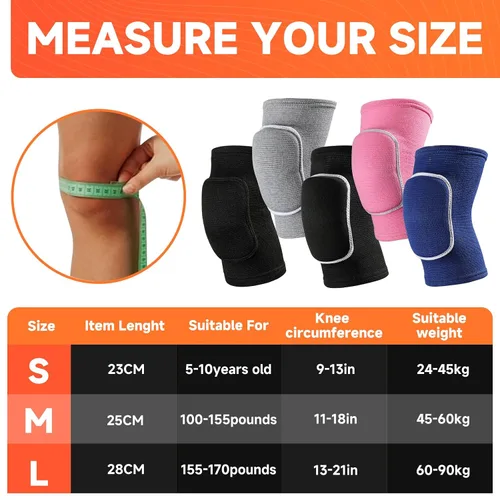 Miniatura 2 de Rodilleras de Voleibol rodilleras para Mujeres Niños Niñas, Rodilleras Suaves y Transpirables para Voleibol, Baile, Fútbol Americano, Yoga