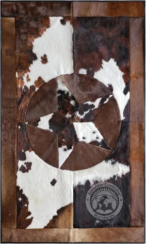 Sunshine Cowhides Alfombra de piel de vaca blanca palomino 100% genuina, color beige, alfombra de estilo moderno de piel de animal y alfombra para