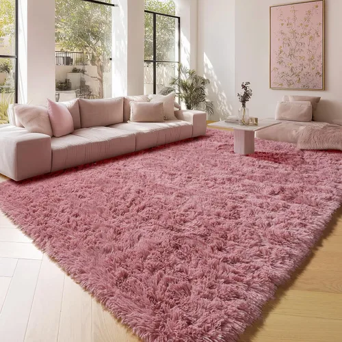 Miniatura 50 de ONASAR - Alfombra de pasillo negra de 2 x 6 pies, esponjosa, lavable, ultrasuave, afelpada, peluda, tapete para bebés, dormitorio de niños, armario