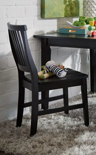 Miniatura 2 de Homestyles Arts & Crafts - Sillas de comedor negras, juego de 2
