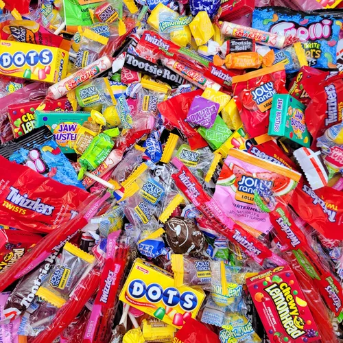 Miniatura 3 de Yummy Chew Paquete surtido de dulces a granel – Surtido de dulces a granel – Bolsas de dulces envueltas individualmente – Mezcla de dulces de piñata