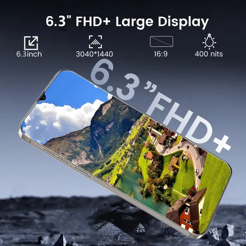 Miniatura 4 de C25 5G teléfono inteligente Android desbloqueado - Pantalla HD+ de 6.3", cámara de 48MP, batería de 6000mAh