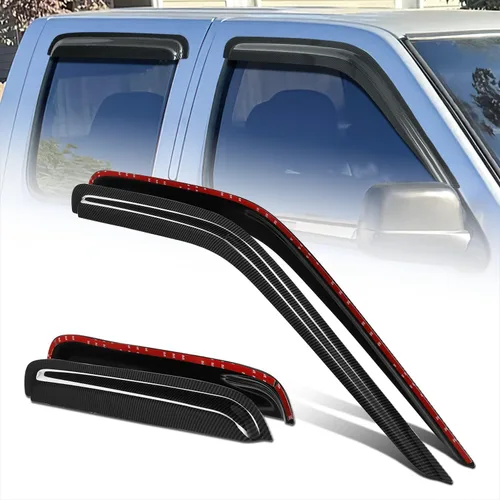 Miniatura 49 de DNA Motoring WVS-T2-0156 - Juego de 4 protectores de lluvia para ventana 04-08 Pacifica CS V6, tinte de humo, deflector de sol, viento y lluvia