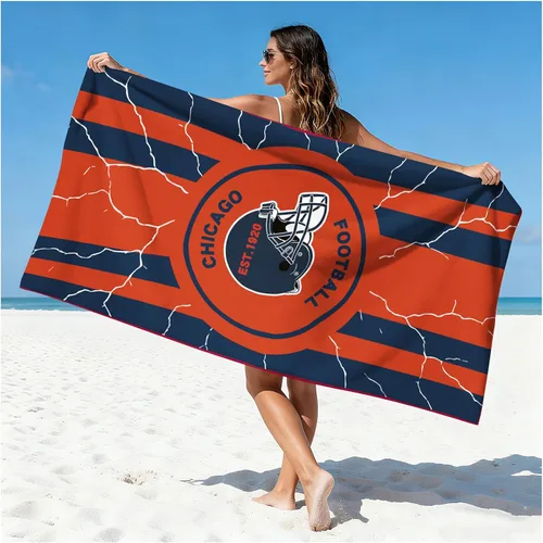 Miniatura 8 de Football Fan Thin Lightweight Microfiber Beach Towel Las Vegas City Themed Large Absorbent Oversized Towels Men Women Stuff Raiders Team Dad Husband