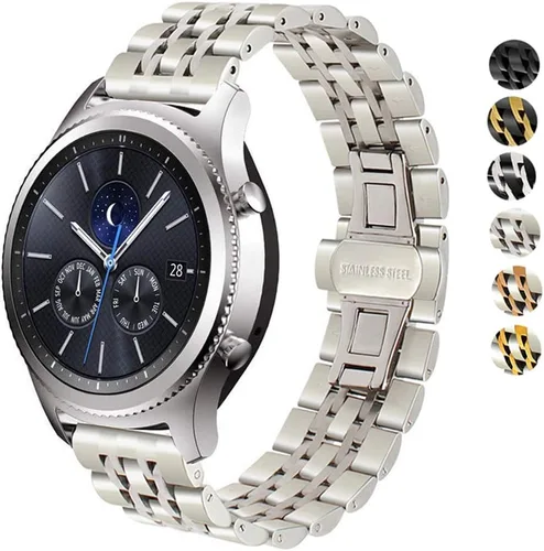 Miniatura 11 de Correa compatible con Galaxy Watch de 1.812 pulgadas / Galaxy 3 de 1.772 pulgadas, 0.872 pulgadas, correa de repuesto de metal de acero inoxidable