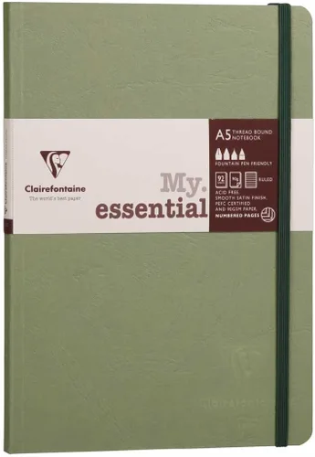 Miniatura 12 de Clairefontaine Cuaderno encuadernado con hilo "Age Bag", A5, con puntos, 192 páginas - Marrón Tabaco