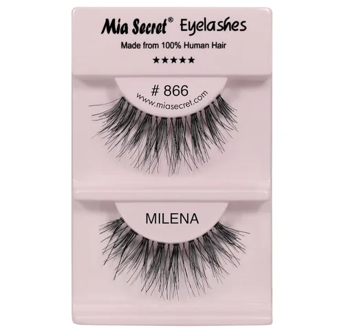 Miniatura 11 de Mia Secret Demi Wispies - Pestañas postizas de estilo natural, pestañas de tira fina, banda transparente invisible, pestañas de cabello humano