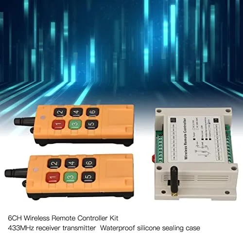 Miniatura 3 de 6CH 433MHz Control remoto para hogar inteligente, interruptor de luz LED programable con amplio rango de voltaje, compatible con iluminación