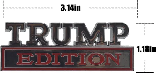 Miniatura 2 de Universal Trump Edition - Adhesivo de repuesto para automóvil, camión, SUV, compatible con Ford F150, Jeep, Dodger, Chevrolet, insignia para portón