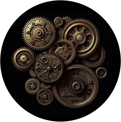 Miniatura 3 de Las ruedas de engranajes Steampunk se ven PopSockets intercambiables PopGrip