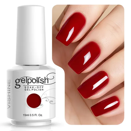 Miniatura 29 de Vishine 15ml de esmalte de uñas en gel blanco lechoso transparente, color desnudo, con acabado de gel de cristal, para quitar con lámpara UV o LED
