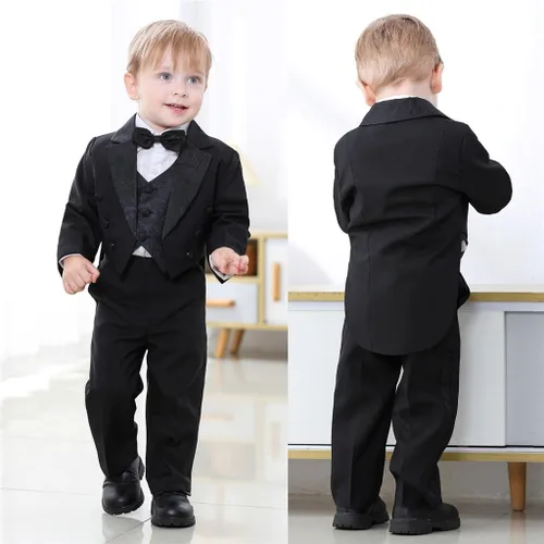 Miniatura 6 de Dressy Daisy Esmoquin de ajuste clásico para bebé niño