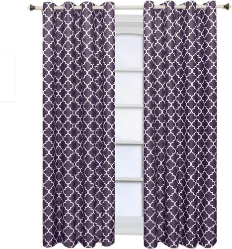 Miniatura 11 de Panel de cortina Meridian Blackout para ventana, par de paneles/conjunto de 2, por Royal Hotel