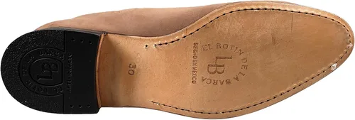 Miniatura 5 de Botin Charro La Barca Nobuck Botas de tobillo de cuero para hombre Pull On Marrón (Topo)