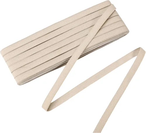 Miniatura 17 de Shappy Banda elástica para coser de punto de 1/2 pulgada x 11 yardas (beige)