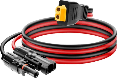 Miniatura 11 de Ansoufien Cable Conector de Panel Solar a Conector XT60 de 1 pie, Cable de Extensión de Carga Solar de 10 AWG Solar a XT60 XT60 (Enchufe Hembra)