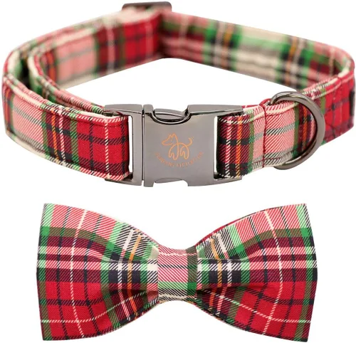 Miniatura 36 de Elegante collar para perro con moño Floral Vintage, cómoda pajarita para perro, collar de perro con lazo Collar ajustable para perros pequeños