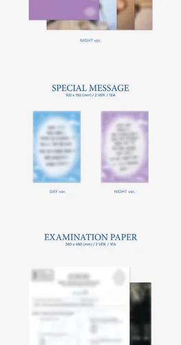 Miniatura 5 de Lee Chaeyeon Over The Moon 2nd Mini álbum Photobook+Pegatina+Postal+Mensaje especial+Papel de examen+Tarjeta de identificación+Tarjeta