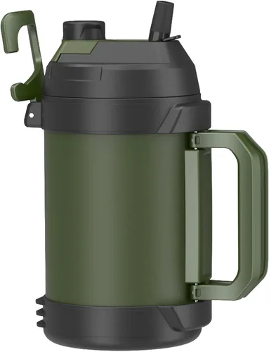 Miniatura 14 de Zukro Jarra de agua de 1 galón, botella de agua grande con aislamiento de triple pared de un galón con popote y boquilla, mantiene el frío 48 horas